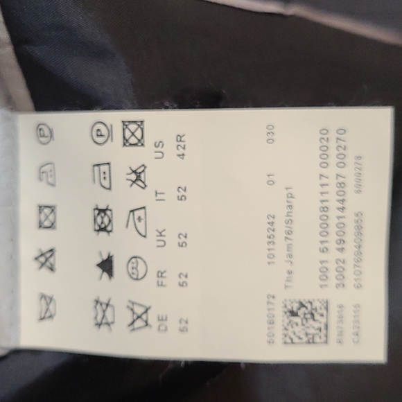 HUGO BOSS Charcoal with Black Stripes Squares 1 of Best Designer - Picture 7 of 7